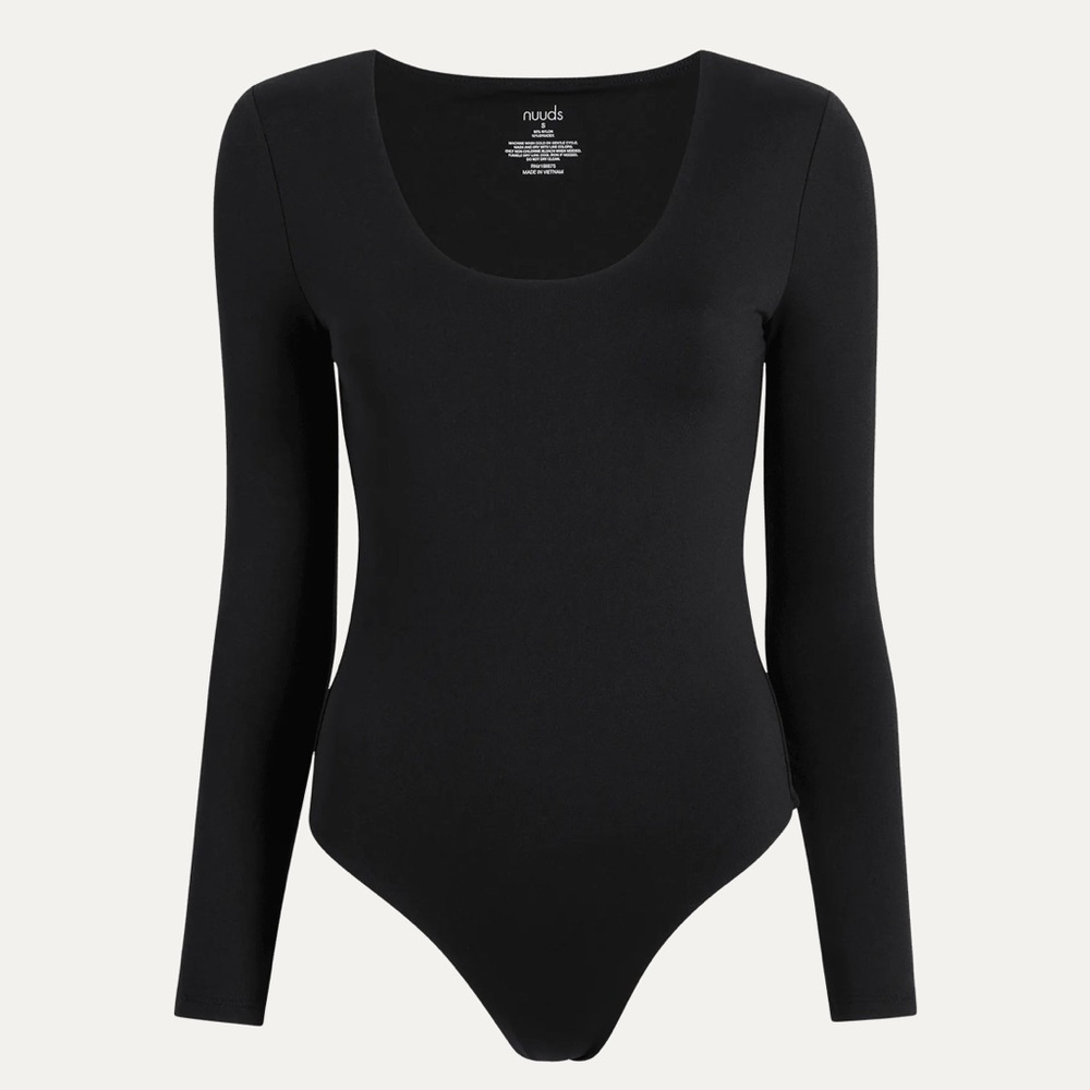 Nuuds Long Sleeve Scoop Neck Bodysuit